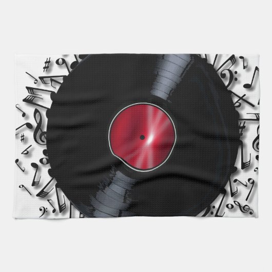 Linge De Cuisine Enregistrement de notes musicales (Horizontal)