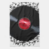 Linge De Cuisine Enregistrement de notes musicales (Vertical)