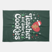 Linge De Cuisine Enseignant de Noël de Smart Cookies (Horizontal)