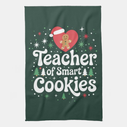 Linge De Cuisine Enseignant de Noël de Smart Cookies (Vertical)