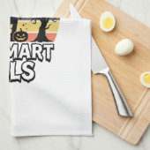 Linge De Cuisine Enseignant Halloween Drôles de Connaissances (Quart Plié)