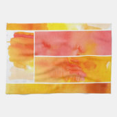 Linge De Cuisine Ensemble d'aquarelle abstraite peint à la main (Horizontal)