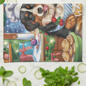 Linge De Cuisine Entlebucher Mountain Holiday Baking : Festif (Plié)