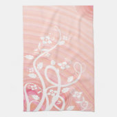 Linge De Cuisine Entourer des spirales, des figues et des fleurs (Vertical)