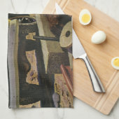 Linge De Cuisine Entrepreneur vintage en construction d'architectes (Quart Plié)