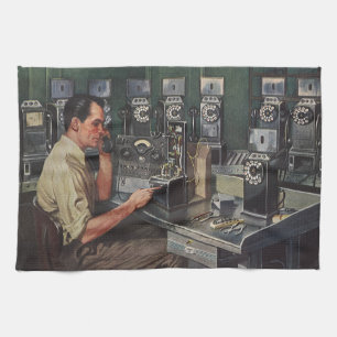 Linge De Cuisine Entrepreneur Vintage, Réparateur de Téléphone à Pi
