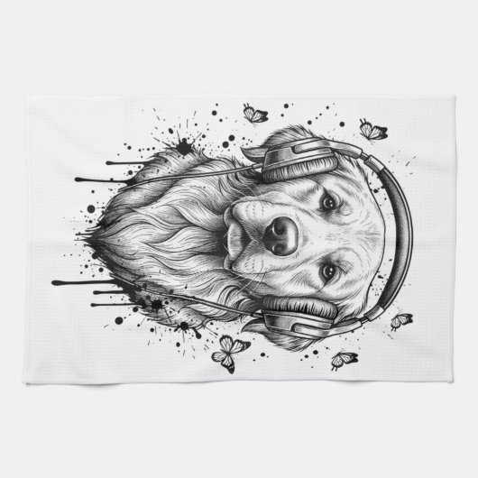 Linge De Cuisine Entreprise de Chien (Horizontal)