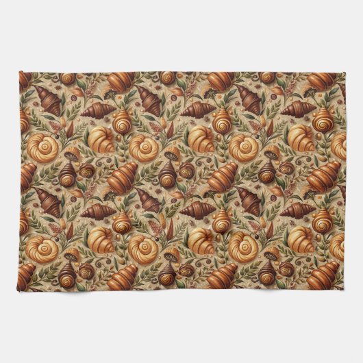 Linge De Cuisine Envie de Croissants (Horizontal)