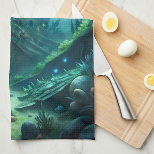 Linge De Cuisine Épave (Quart Plié)