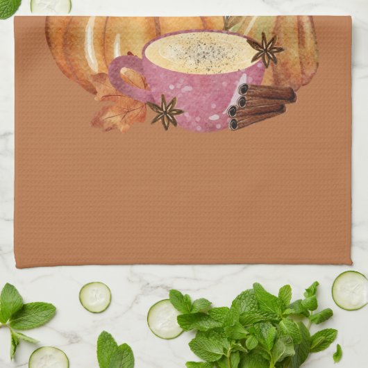 Linge De Cuisine Épice citrouille (Plié)