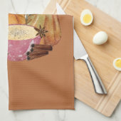 Linge De Cuisine Épice citrouille (Quart Plié)