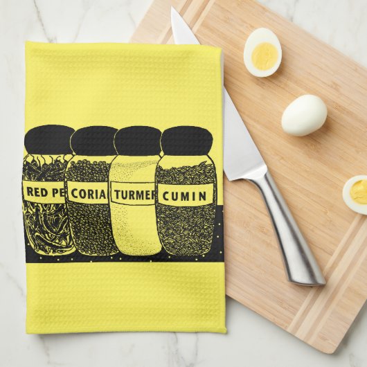 Linge De Cuisine Épices (Quart Plié)