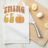 Linge De Cuisine Épices citrouilles Et Tout Bien (Quart Plié)