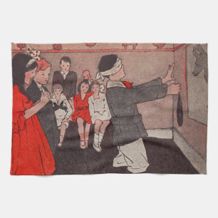 Linge De Cuisine Épingler la queue Âne Vintage Enfants