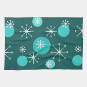 Linge De Cuisine Époque atomique Turquoise (Horizontal)