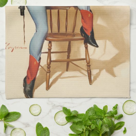 Linge De Cuisine Épouse-fille fille fille (Plié)