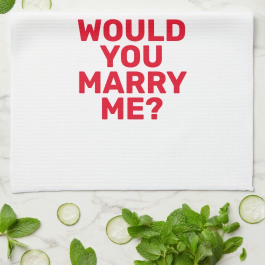 Linge De Cuisine Épouse-moi (Plié)