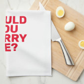 Linge De Cuisine Épouse-moi (Quart Plié)