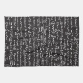 Linge De Cuisine Équations de maths de tableau noir (Horizontal)