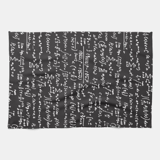 Linge De Cuisine Équations de maths de tableau noir (Horizontal)