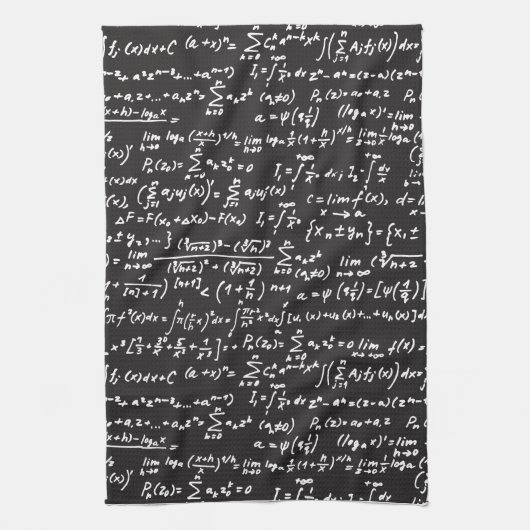 Linge De Cuisine Équations de maths de tableau noir (Vertical)