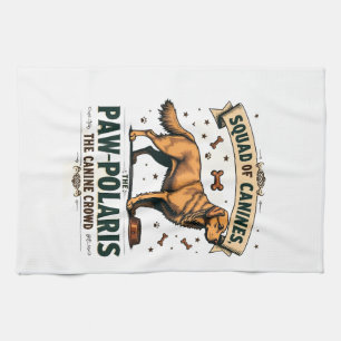 Linge De Cuisine Équipe de canidés graphique vintage de jeu de mots