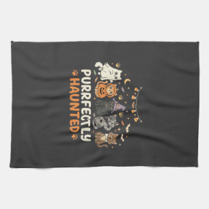 Linge De Cuisine Équipe de chats hantés d'Halloween