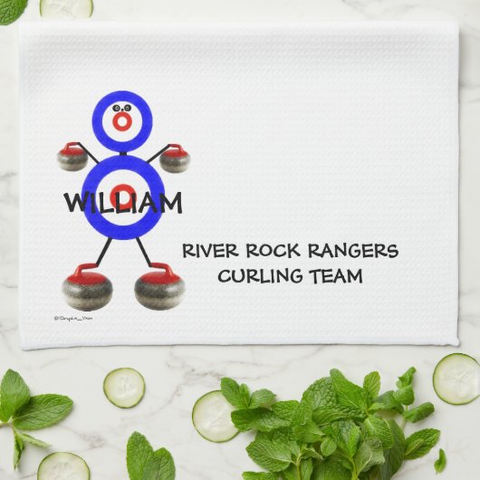 Linge De Cuisine Équipe de curling (Plié)