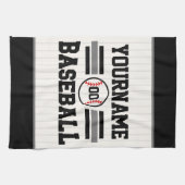 Linge De Cuisine Équipe de joueurs de baseball rétro personnalisés (Horizontal)