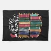 Linge De Cuisine Équipe de lecture de la bibliothèque de Noël amour (Horizontal)