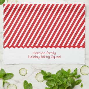 Linge De Cuisine Équipe de pâtisserie de Noël rouge festive pour la