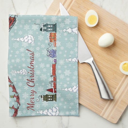 Linge De Cuisine Équipe de père Noël (Quart Plié)