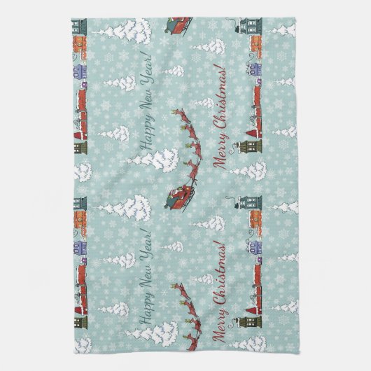 Linge De Cuisine Équipe de père Noël (Vertical)