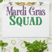 Linge De Cuisine Équipe Mardi Gras (Plié)