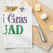 Linge De Cuisine Équipe Mardi Gras (Quart Plié)
