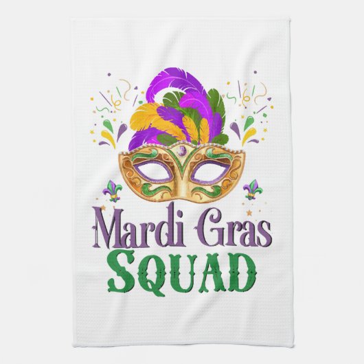 Linge De Cuisine Équipe Mardi Gras (Vertical)