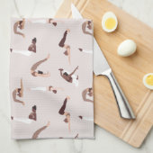 Linge De Cuisine Équipe sportive d'instructeurs de yoga (Quart Plié)