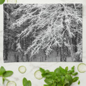 Linge De Cuisine Érable en contour dans la neige (Plié)