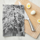 Linge De Cuisine Érable en contour dans la neige (Quart Plié)
