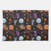 Linge De Cuisine Eric Carle | Caterpillar Black Halloween Motif (Horizontal)