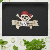 Linge De Cuisine Err est humain, Arr est pirate (Plié)