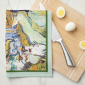 Linge De Cuisine Escalier d'Auvers par Vincent Van Gogh (Quart Plié)