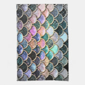 Linge De Cuisine Escaliers de sirène de Parties scintillant argent (Vertical)