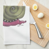 Linge De Cuisine Escargot heureux (Quart Plié)