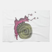 Linge De Cuisine Escargot heureux (Horizontal)