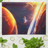 Linge De Cuisine Espace d'eau de feu (Plié)