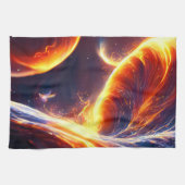 Linge De Cuisine Espace d'eau de feu (Horizontal)