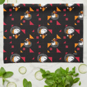 Linge De Cuisine ESPACE | Snoopy Space Suit Motif noir (Plié)