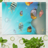 Linge De Cuisine Espèce marine (Plié)