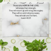 Linge De Cuisine Espoir dans l'Écriture Verse Ésaïe 40:31 (Plié)